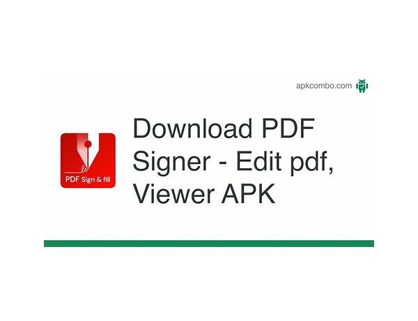 PDF Signer for Android - Download the APK from Habererciyes